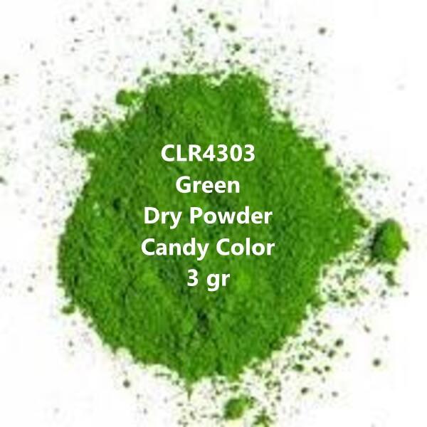 Dry Powder Candy Color Green 3 GR