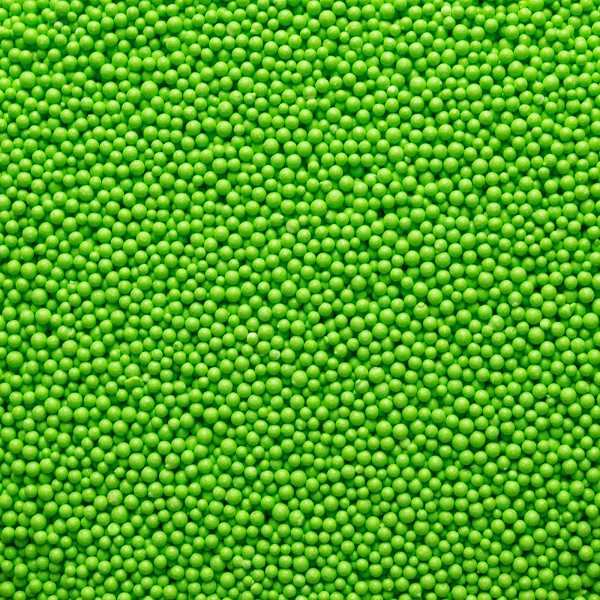 Lime Green Nonpareil Beads 5 OZ