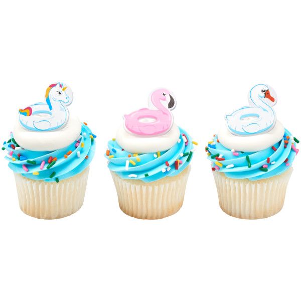 Pool Floaties Cupcake Rings 72 CT