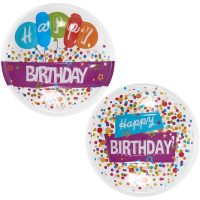 Happy Birthday Confetti POP TOP 4.4" 12 CT