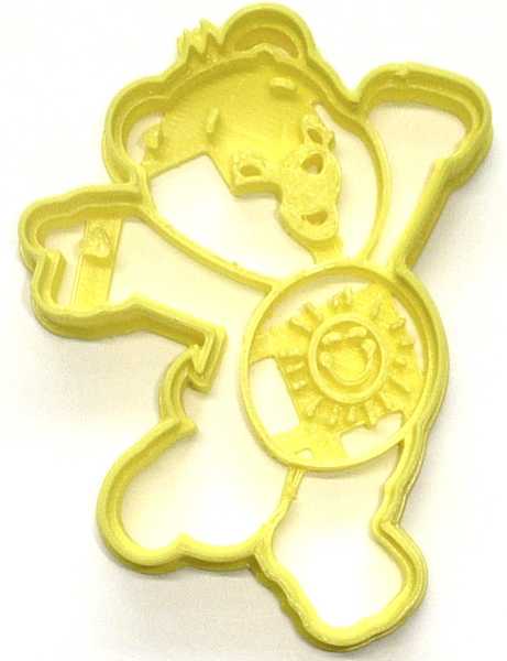 Funshine Yellow Care Bear Cookie Cutter