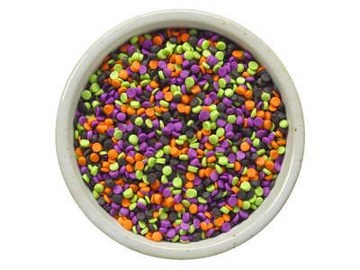 Small Dot Quins Black, Orange, Purple, Lime Green 5 LB