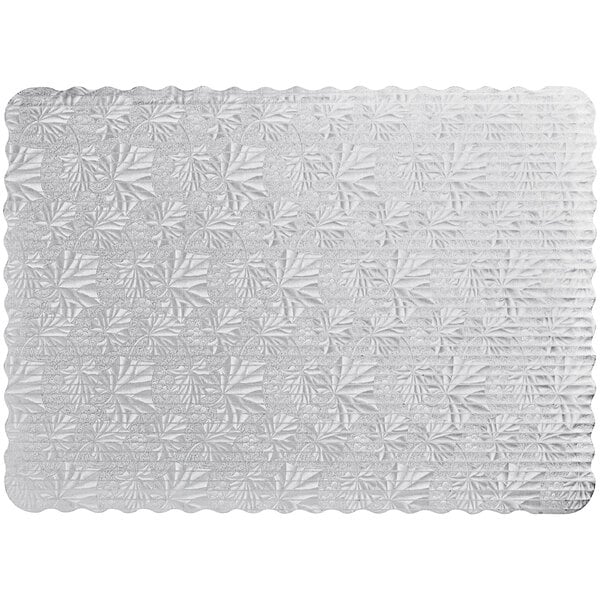 1/2 Sheet SILVER Scalloped 50 CT