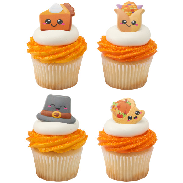 Thanksgiving Cuties Cupcake Rings 144 CT