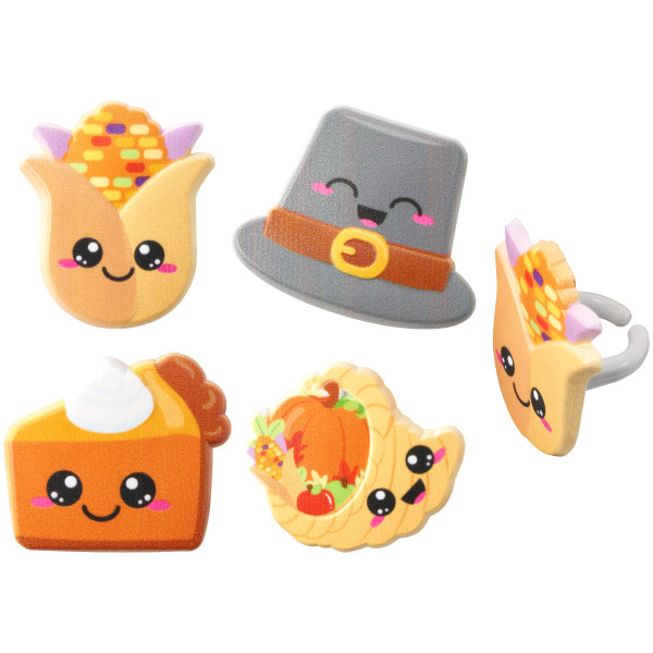 Thanksgiving Cuties Cupcake Rings 144 CT - Image 2