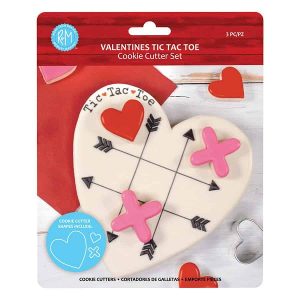 Valentine’s Tic Tac Toe 3 PC Cookie Cutter Set