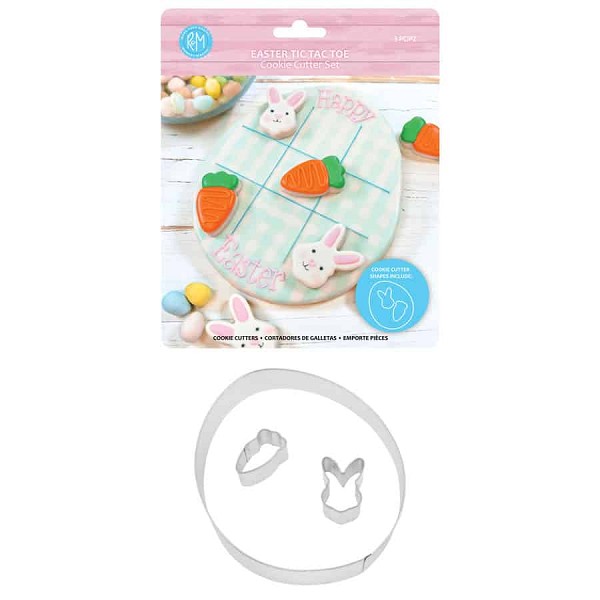 Easter Tic Tac Toe 3 PC Cookie Cutter Set - Image 2