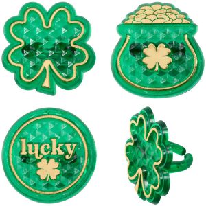 Three’s A Charm Assortment Cupcake Rings 144 CT