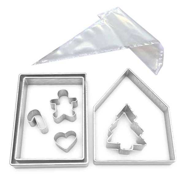 Gingerbread House Cutter 12 PCS Set - Image 2