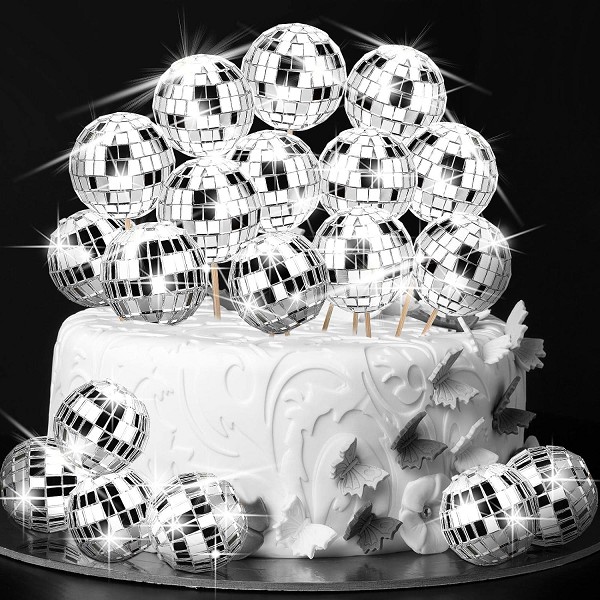 Disco Ball Toppers 4 CT