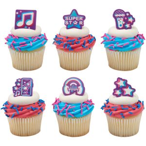 Super Star Assortment Cupcake Rings 72 CT