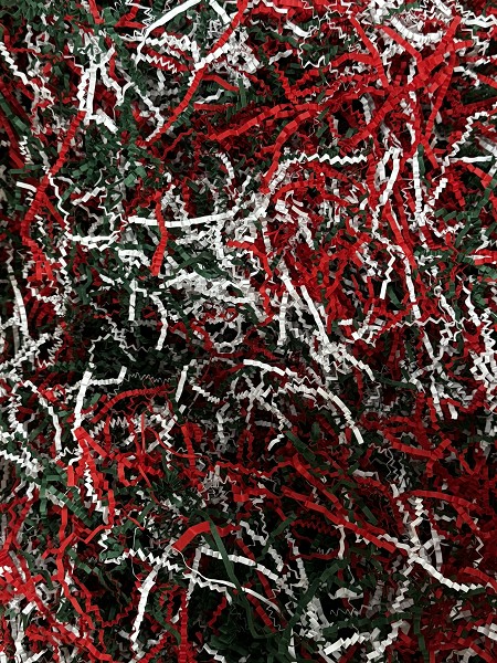 Crinkle Paper Jingle (RD, WH, GR) Mix 2 OZ