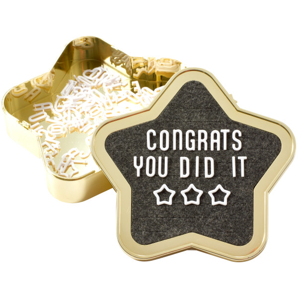 Star Grad Letter Board DecoSet EA