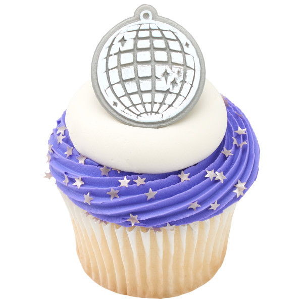 Disco Ball Cupcake Rings 72 CT - Image 2