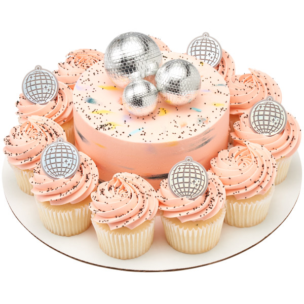 Disco Ball Cupcake Rings 72 CT - Image 3