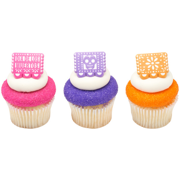 Papel Picado Banner Cupcake Rings 144 CT - Image 2