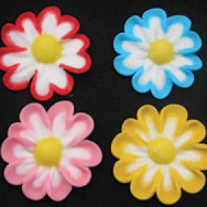 Gerbera Assorted Royal Icing 128 CT