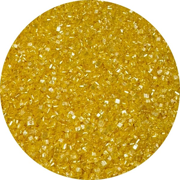 Pearl Yellow Sanding Sugar 1 LB