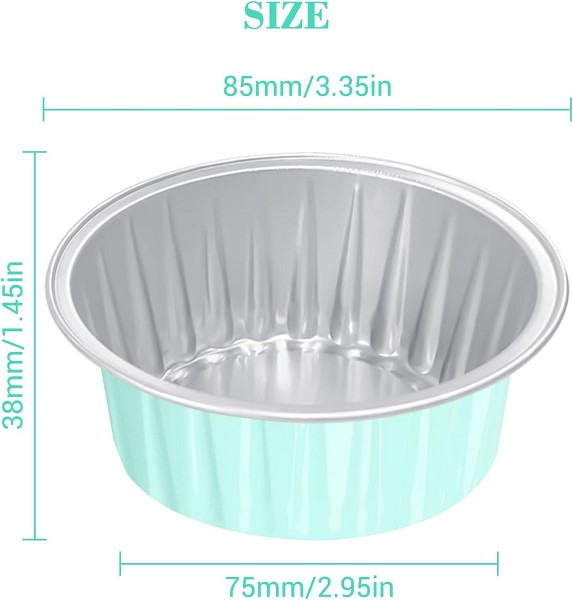 Cow Print Mini Foil Round Pans with Lids 6 count - Image 2