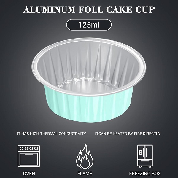 Cow Print Mini Foil Round Pans with Lids 6 count - Image 3