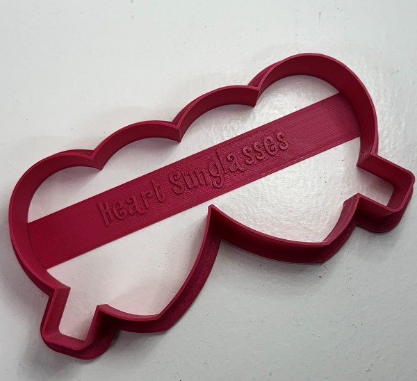 Heart Sunglasses Cookie Cutter
