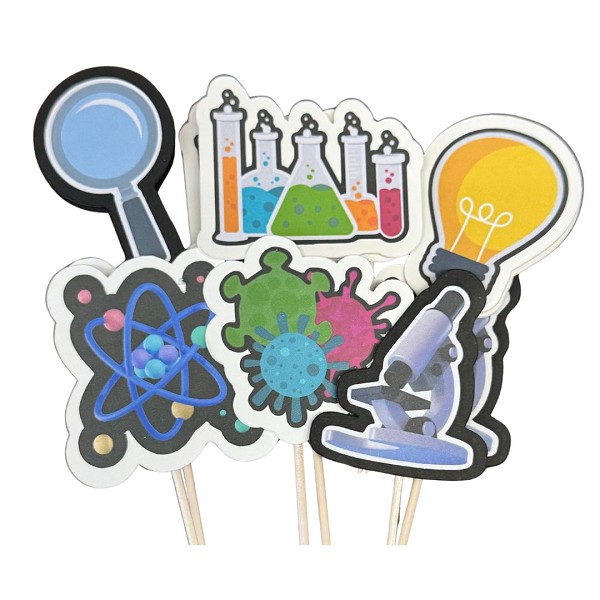 Science-STEM Cupcake Picks 12 CT