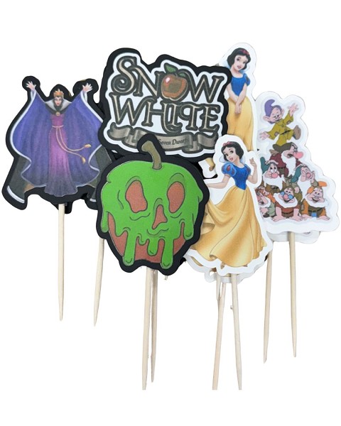 Princess Snow Cupcake Picks 12 CT