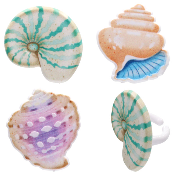 Seashell Cupcake Rings 144 CT - Image 2