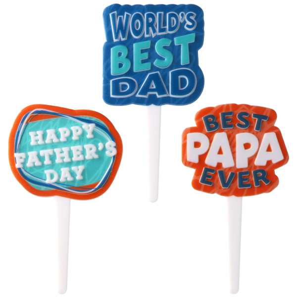 World's Best Dad Assortment Cupcake Rings 144 CT - Image 2