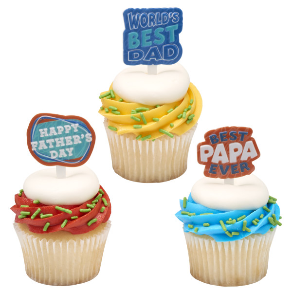 World's Best Dad Assortment Cupcake Rings 144 CT - Image 3