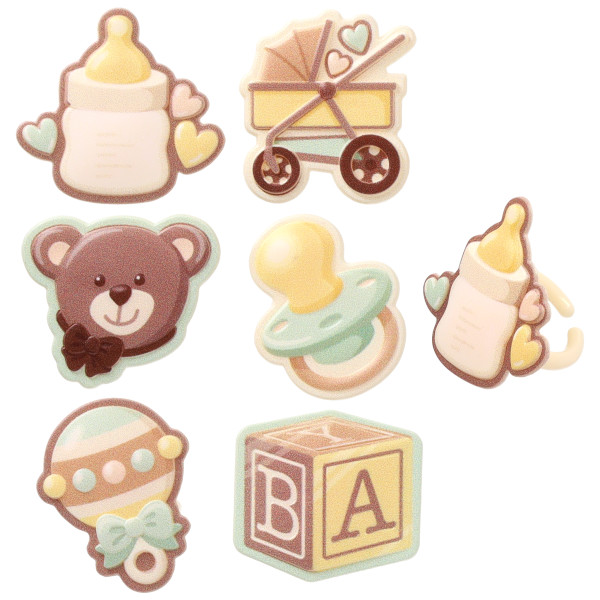 Timeless Baby Assortment Cupcake Rings 72 CT