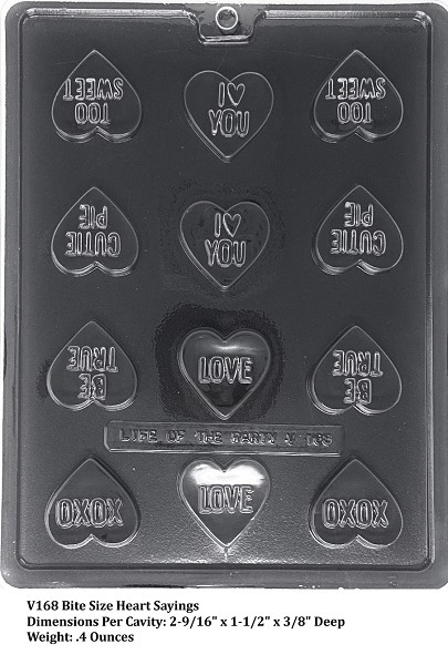 Bite Size Heart Saying 20 CAV