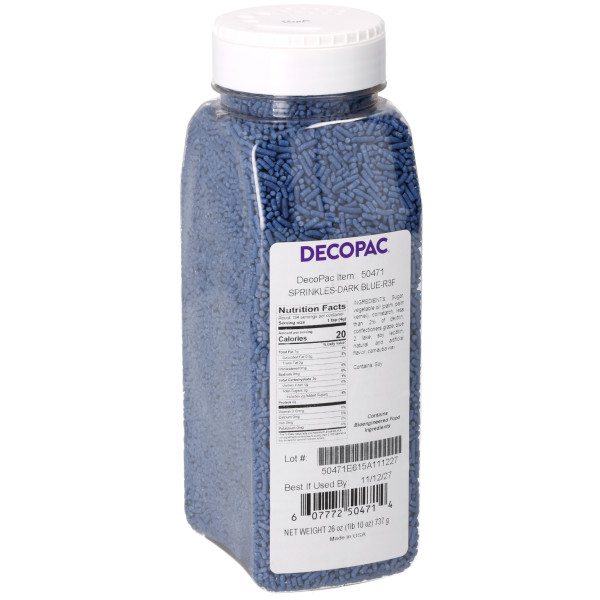Dark Blue Sprinkles Made Simply 26 OZ