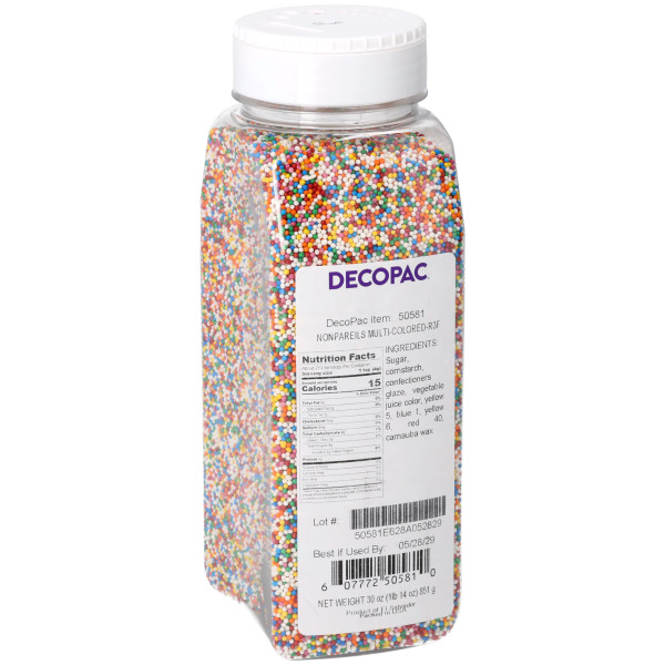 Multi-Colored - Red 3 Free Nonpareils 29 OZ