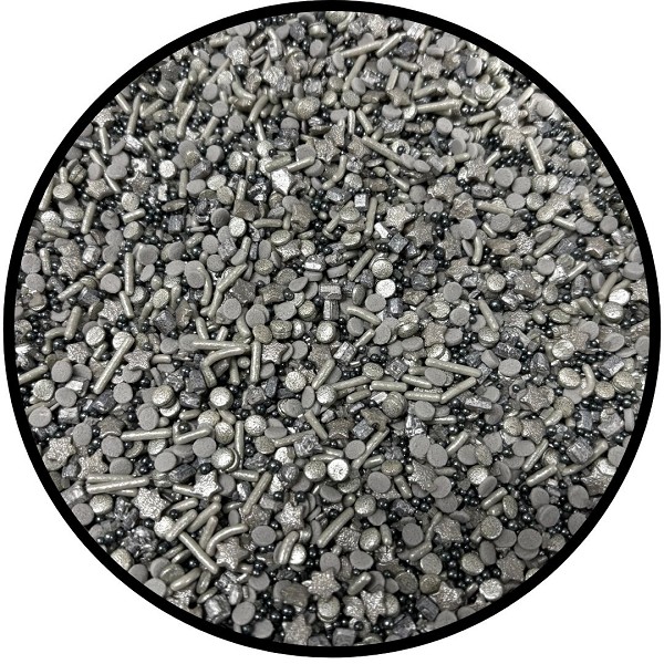 Slammin Silver Sprinkle Mix 1 LB