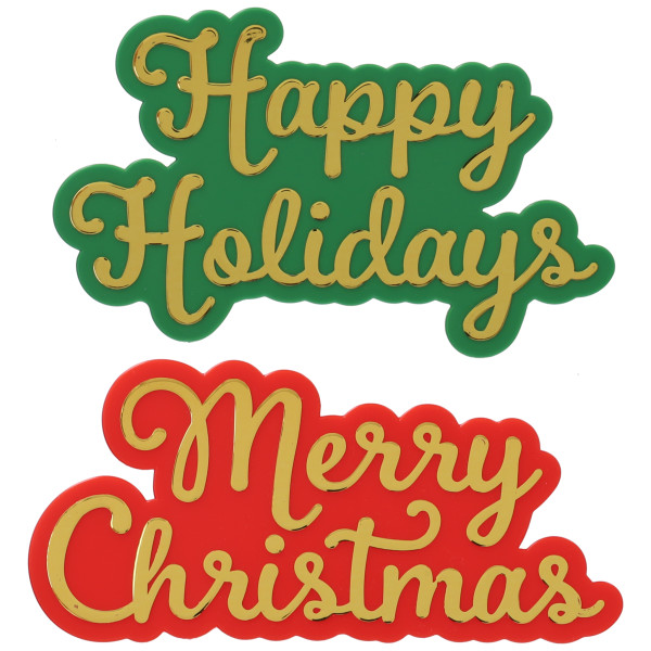 Holiday Sayings Metallic Layon 24 CT