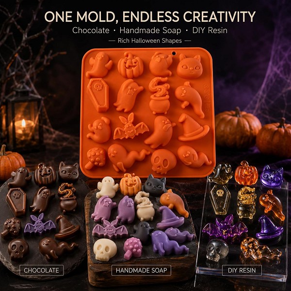 Halloween Silicone Mold 16 Cavities Each - Image 3