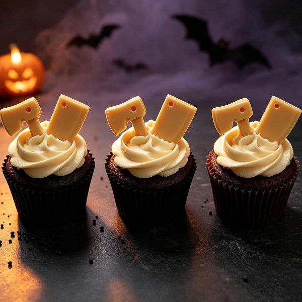 Halloween Mini Axe Knife Silicone Mold 12 Cavities Each - Image 2