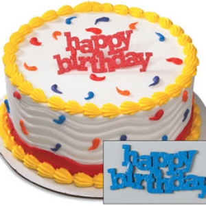 Happy Birthday Block Letter Layon 72 CT