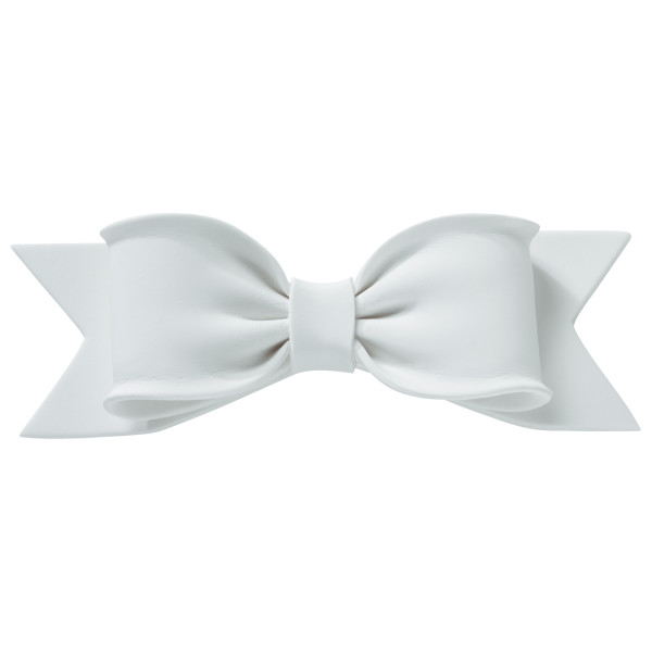 Bow White Large GP 6" 12 CT