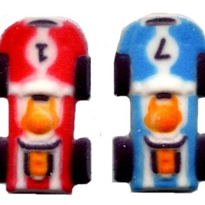 Race Cars Mini Assorted Dec-Ons Red 3 Free 2″ 50 CT