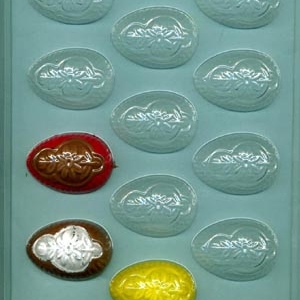 Fancy Decorated Eggs Mold 12 CAV