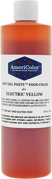 Electric Yellow 13.5 OZ (382g) Soft Gel Paste