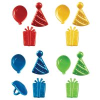 Happy Birthday Icon Rings 2" 144 CT