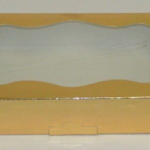 Gold 1 LB Foil Box w/Window 200 CT 8 1/2″ x 5 1/2″ x 2″