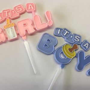 Its a Girl/Boy Plaque 24 CT