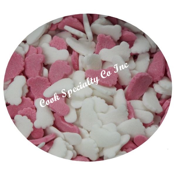 Baby Feet Pink Quins 5 OZ