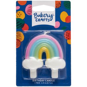 Rainbow Shaped Candles 6 Set