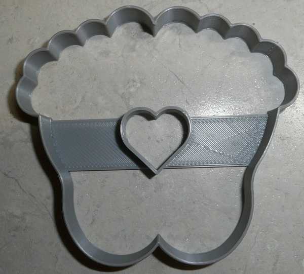 Baby Feet with Heart Cookie Cutter