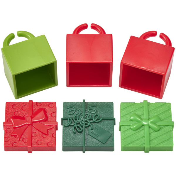 Fillable Festive Presents Cupcake Rings 72 CT - Image 2
